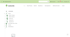 Desktop Screenshot of agelesshealth.biz
